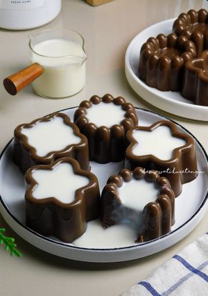 Foto resep Pudding Coklat Vla