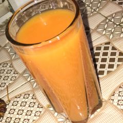 A picture of Mango and watermelon juice.