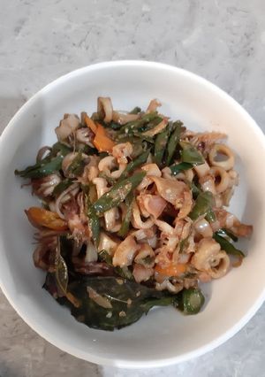 Foto resep Cumi Asin Cabai Hijau