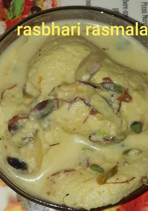 A picture of Ras bhari rasmalai.