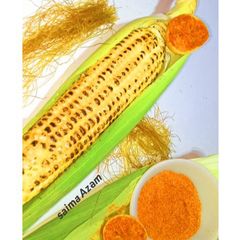 A picture of Spicy lemon corn on the cob🌽اسپاٸسی لیمن کارن🌽.