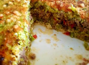 Una foto de Pastel de Brócoli y queso de cabra ❤🥦🧀🐐