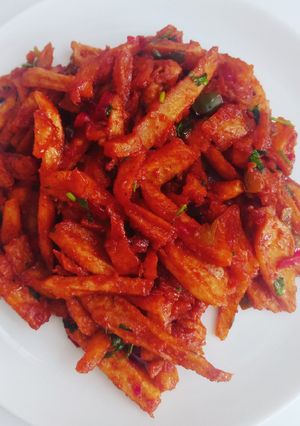 A picture of Masala fries.