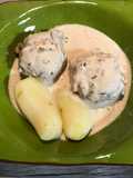 Pork Paupiettes with Cream Sauce