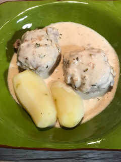 Une photo de Paupiettes de porc à la crème