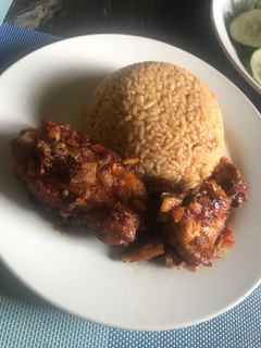 A picture of Jollof rice.