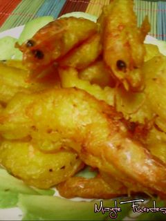 Una foto de Langostinos con gabardina