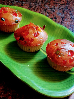 டூட்டி ப்ரூட்டி மஃபின்(Tutti frutti muffin recipe in tamil) செய்முறை முக்கிய புகைப்படம்