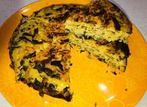 Una foto de Tortilla de arroz 🍚 y lechuga 🥬