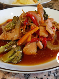 Una foto de Lomo de cerdo estilo thai