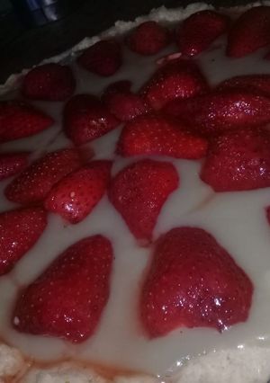 Una foto de Tarta de frutillas!!!🍓🍓
