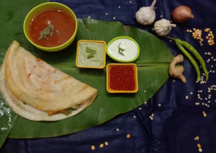 Recipe of Homemade Mysore Masala Dosa
