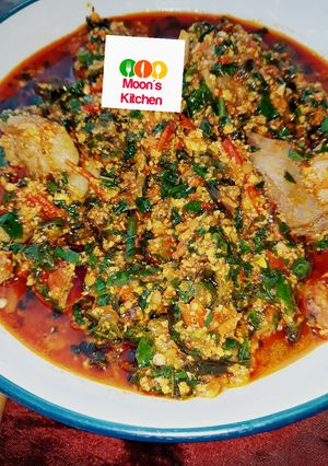 A picture of Egusi soup.