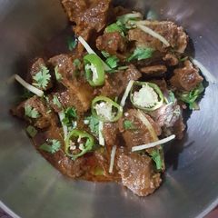 A picture of Bhona spicy masala beef.