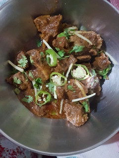 A picture of Bhona spicy masala beef.