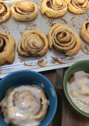 Foto resep Cinnamon roll saus keju