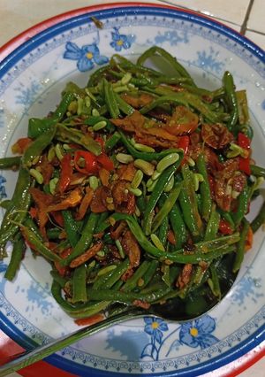 Foto resep Kacang panjang sambel embe khas bali simpel