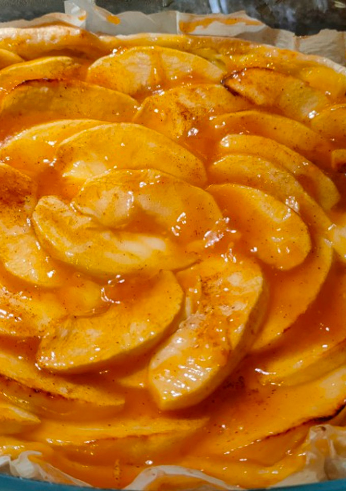 Una foto de Tarta de manzana