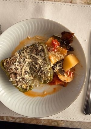 Una foto de Ajíes rellenos con carne