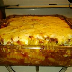 A picture of Baked ziti.