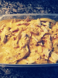 Una foto de Pulled chiken tandoori masala