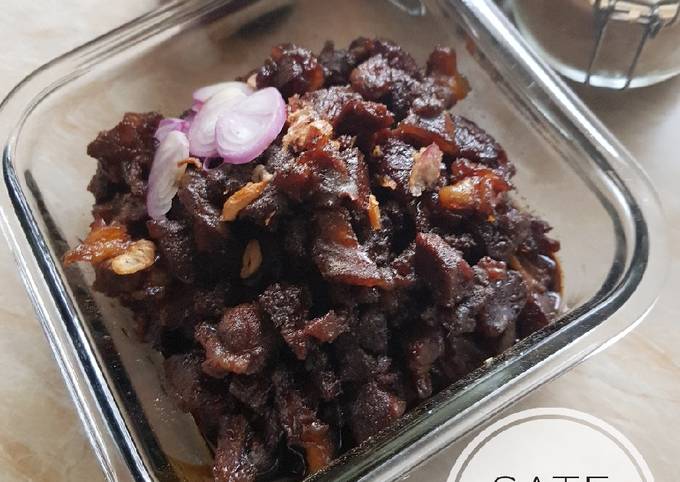 Resep 227. Sate Dompu (masak manual tanpa pelembut daging) yang Lezat Sekali