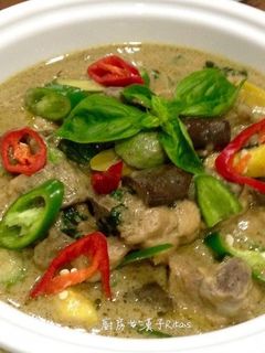 泰式綠咖哩雞 的食譜成品照片