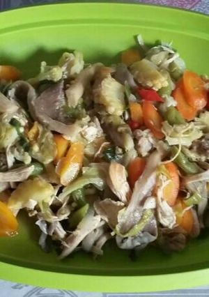 Foto resep Capcay campur2(jamur,ayam suwir,sayuran)