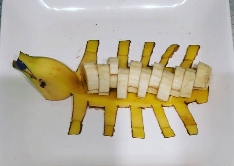 Banana chaat decoration