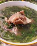 Canh rau tần ô nấu xương heo