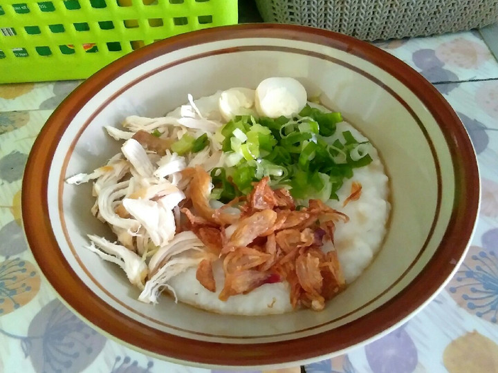 Resep Bubur ayam ala chinese resto (Bubur ayam canton) Anti Gagal