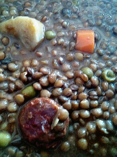 Una foto de Lentejas con chorizo