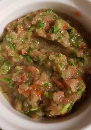 A picture of Very simple fresh salsa.