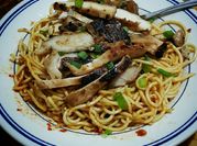 A picture of garlic noodles