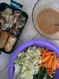 Nasi pecel simple