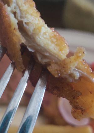 Una foto de Milanesas veganas de gírgolas