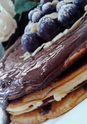 صورة لوصفة بان كيك بالشوكولاته 🍫