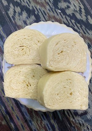 Foto resep Roti Kukus Pontianak Original: Roti Tanpa Mixer dan Oven