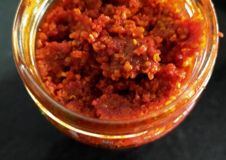 Recipe of Any-night-of-the-week Mango Pickle (Spicy)