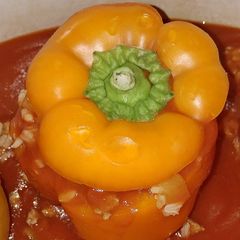 A picture of Crockpot Stuffed Peppers.