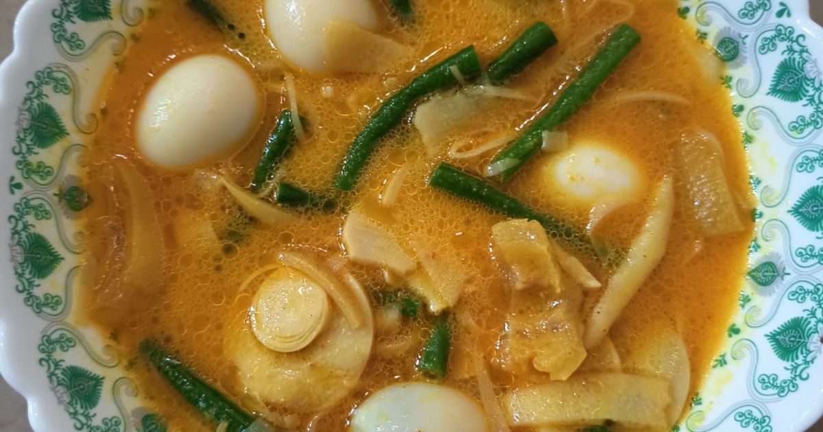 Lodeh sayur bung + telur puyuh