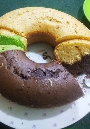 Foto resep Bolu 3 Warna 3 Rasa ekonomis