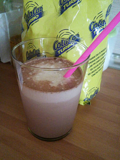 Una foto de Batido cremoso (Yogur de coco con chocolate)