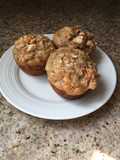 Apple carrot oat muffin