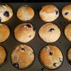 A picture of Blueberry Lemon Muffins.
