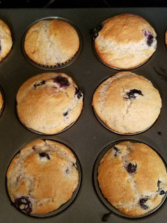 A picture of Blueberry Lemon Muffins.