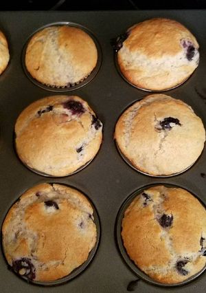 A picture of Blueberry Lemon Muffins.