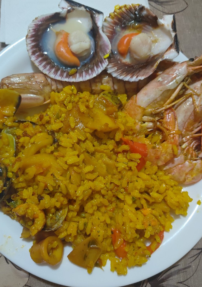 Una foto de Arroz con marisco