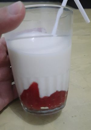 Foto resep Korean Strawberry Fresh Milk