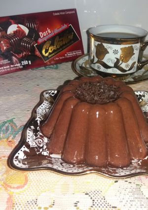 Foto resep Puding Cokelat Roti Tawar